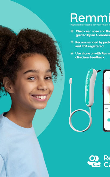 Remmie 4 AI-Powered Digital USB Otoscope for At-Home Ear Exams