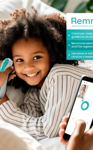 Remmie 4 AI-Powered Digital USB Otoscope for At-Home Ear Exams