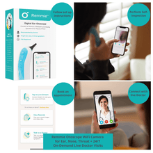 Load image into Gallery viewer, Remmie Home Ear-Nose-Throat Monitor Camera Scope / Otoscope
