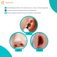 Load image into Gallery viewer, Remmie Home Ear-Nose-Throat Monitor Camera Scope / Otoscope
